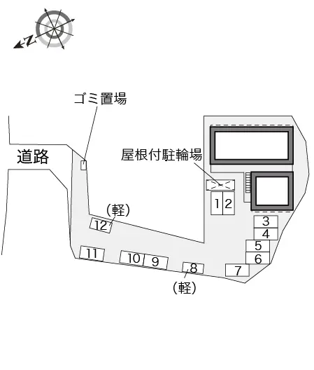 ★手数料０円★神戸市北区有野町有野　月極駐車場（LP）